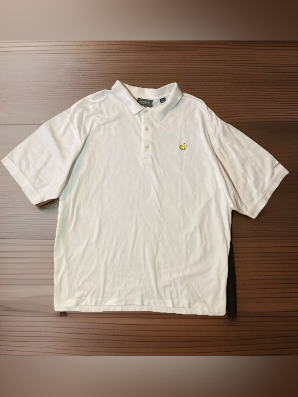 Masters Collection Golf Polo Shirt Mens 3XL White Hong Kong Vintage